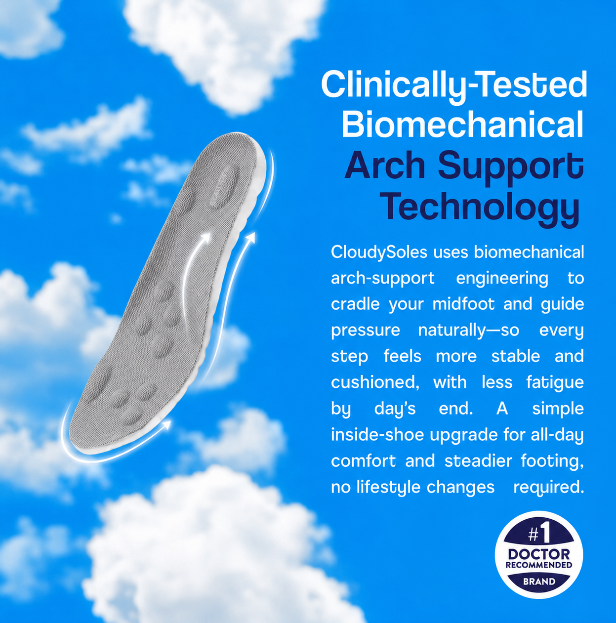 CloudySoles™ Orthopedic Cloud Insoles