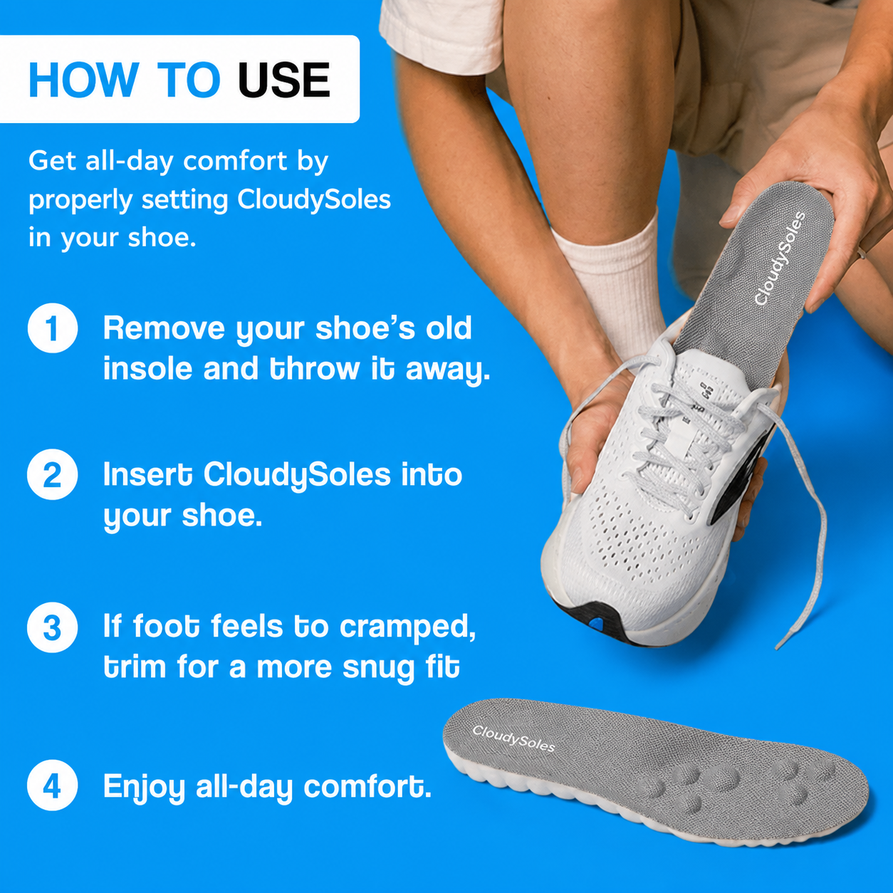 CloudySoles™ Orthopedic Cloud Insoles